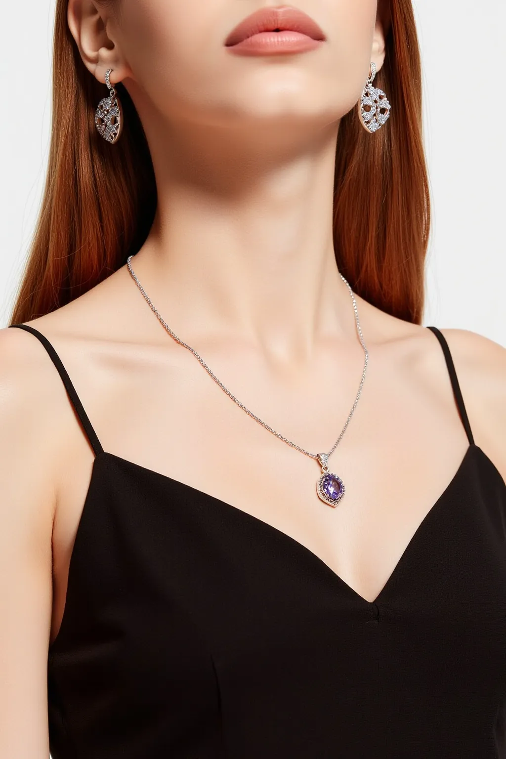 Silver Sapphire Pendant