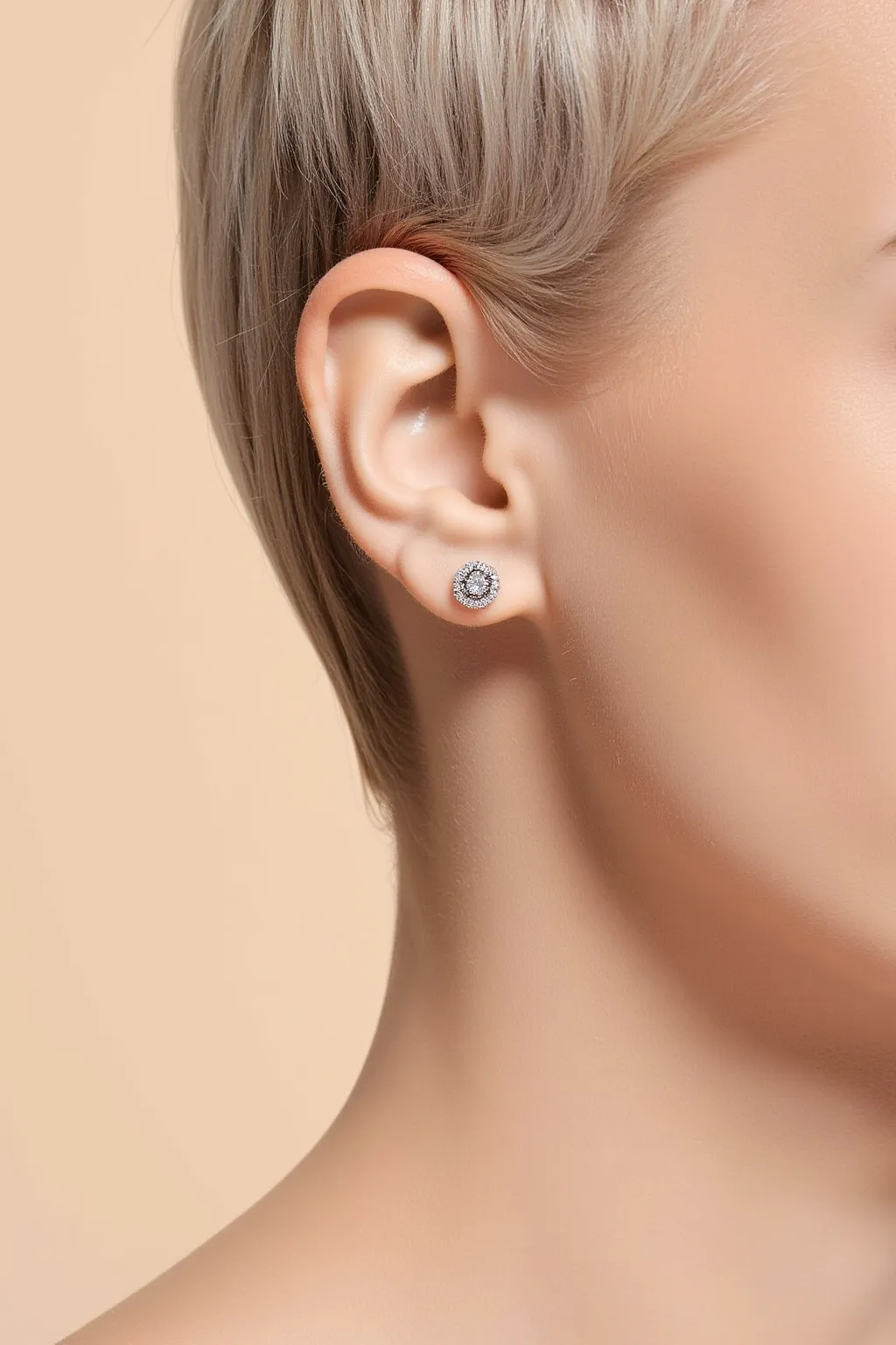 Earrings with Diamond Jewelry