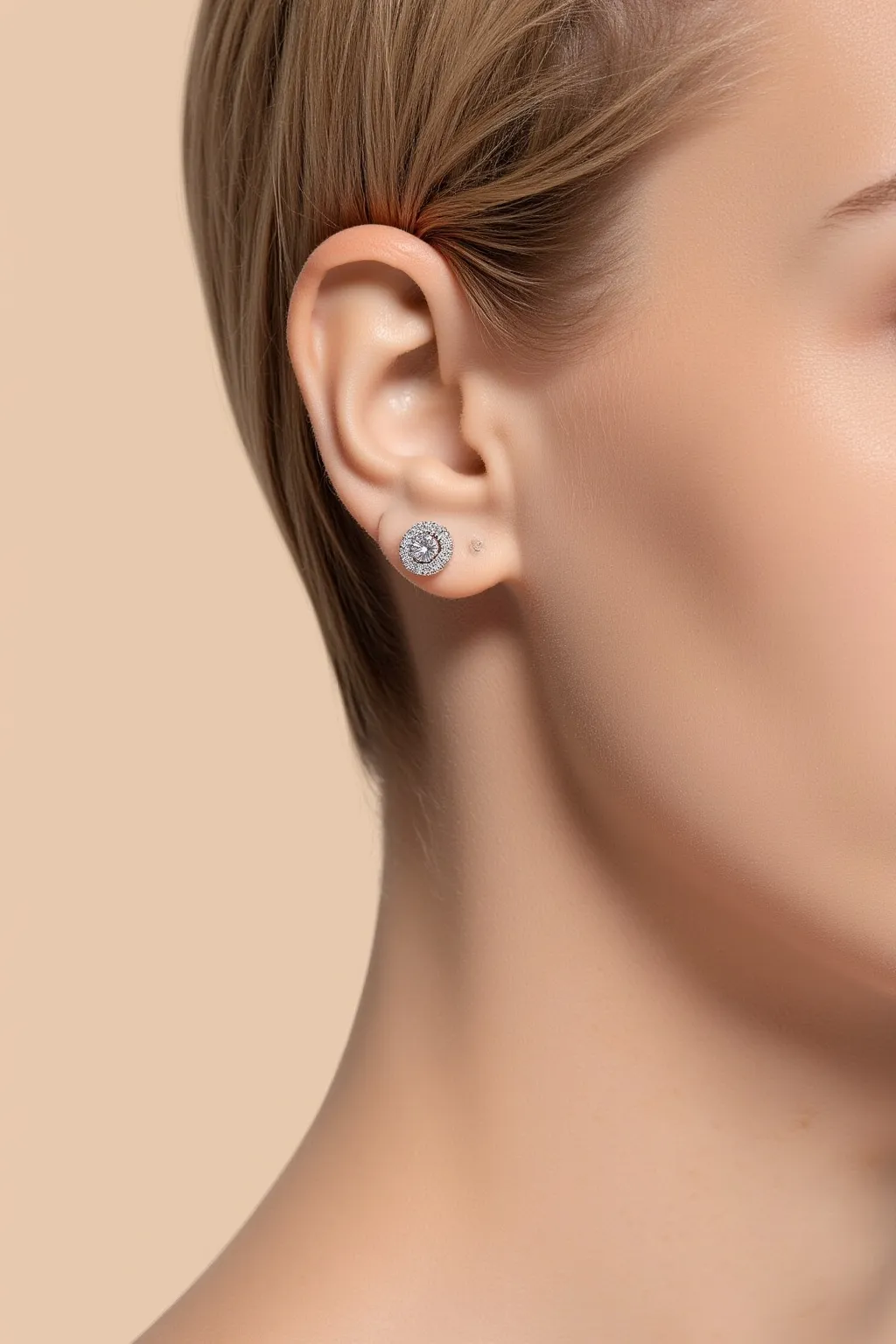 Earrings with Diamond Jewelry