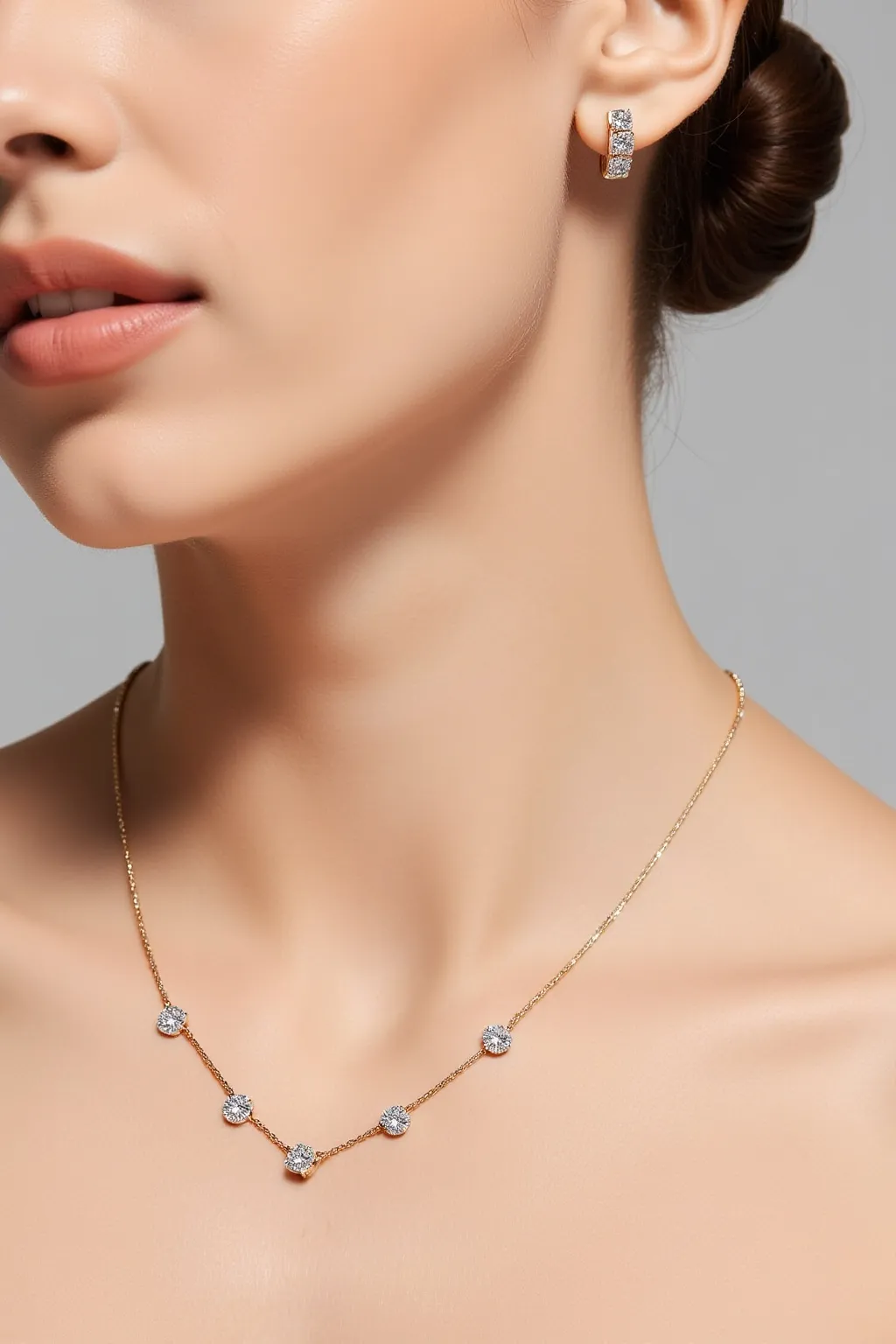 Gold Station Necklace