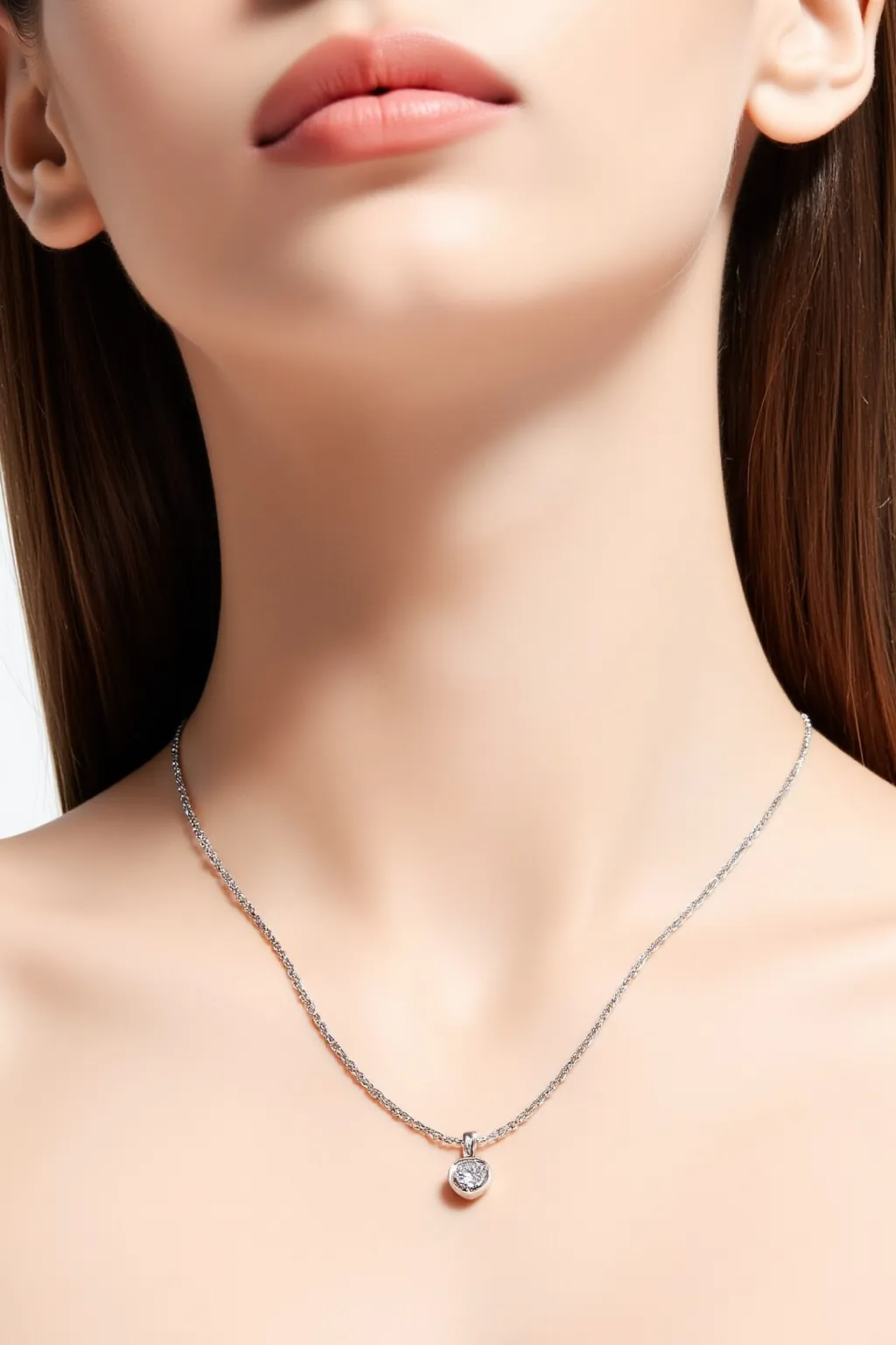 Silver Diamond Pendant