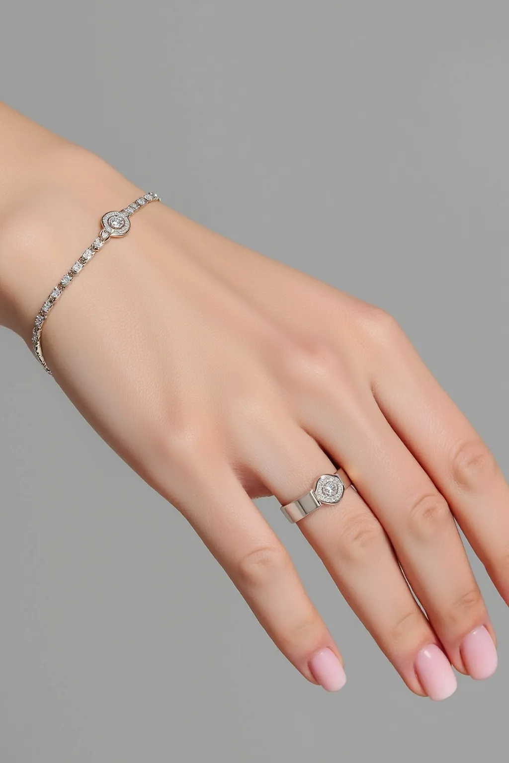 Diamond Silver Bracelet
